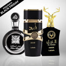 KIT 3 PERFUMES MASCULINOS ÁRABES (100ml cada) | ASAD LATTAFA + FAKHAR BLACK + AL NOBLE [BLACK FRIDAY]